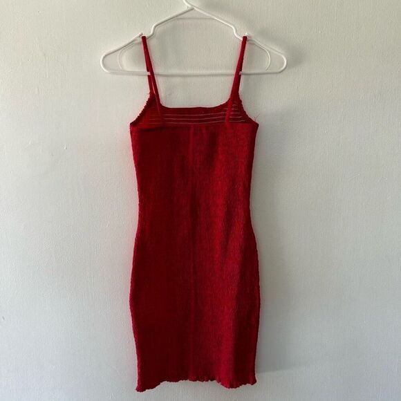 SNDYS Revolve Magenta Pink Smocked Mini Dress Size 2 Y2K Barbie Bratz - Picture 6 of 12